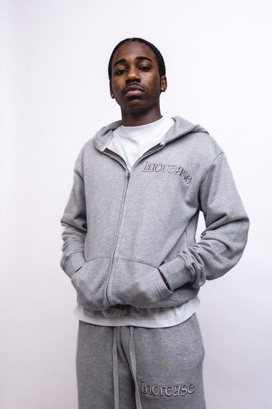 GREY SIMPLISTIC HOODIE