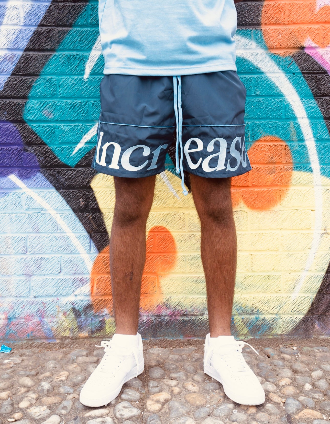 DARK BLUE SHORTS - DARK BLUE/ICEBERG