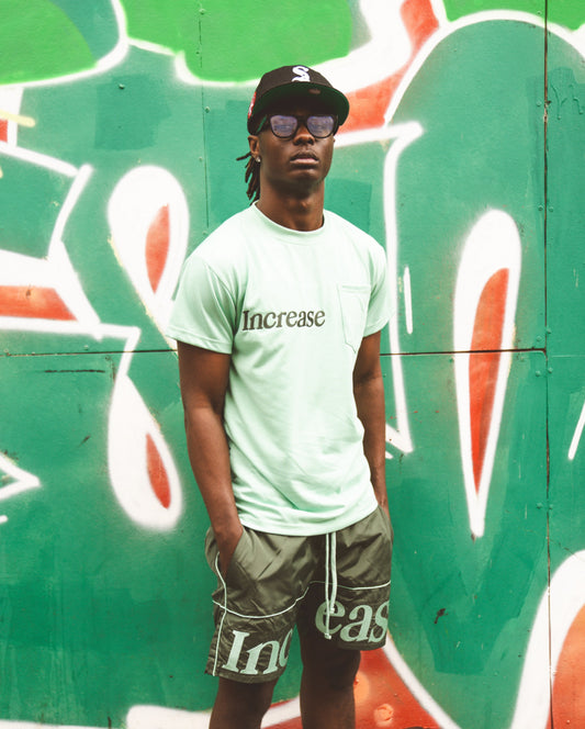 SAGE T-SHIRT - SAGE/DARK GREEN