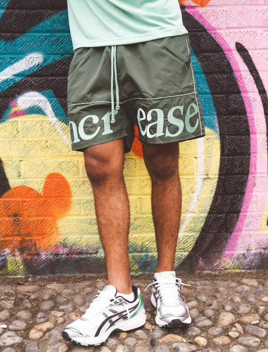 DARK GREEN SHORTS - DARK GREEN/SAGE